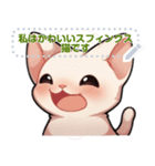 スフィンクス猫の日常生活（J3）（個別スタンプ：18）