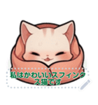 スフィンクス猫の日常（J2）（個別スタンプ：6）