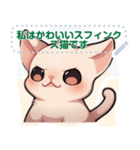 スフィンクス猫の日常（J2）（個別スタンプ：13）