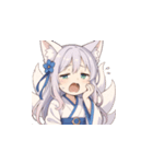 表情豊かな狐少女スタンプ（個別スタンプ：31）
