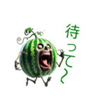 ベジタブル ゾンビ スイカ 西瓜（個別スタンプ：10）