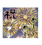 飛び出す★夏を感じる・花火【夏、お祝い】（個別スタンプ：16）