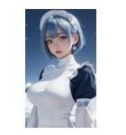 超唯美雪地メイド写真（個別スタンプ：14）