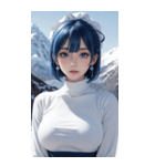 超唯美雪地メイド写真（個別スタンプ：20）