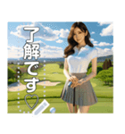 ミニスカ♡ゴルフお姉さん（個別スタンプ：2）