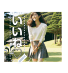 ミニスカ♡ゴルフお姉さん（個別スタンプ：3）