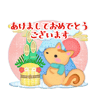毎年使える♥年末年始＆お正月3 リス（個別スタンプ：5）