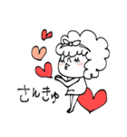 mottoのふわふわガール♡いろんな気持ち（個別スタンプ：17）