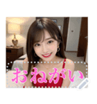 セクシー美人の水着メッセージ（個別スタンプ：1）