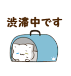 毎日使える♡白猫とシマエナガ 待ち合わせ（個別スタンプ：24）