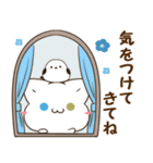 毎日使える♡白猫とシマエナガ 待ち合わせ（個別スタンプ：37）