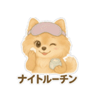 美意識が高いポメラニアン（個別スタンプ：7）