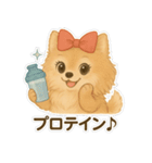 美意識が高いポメラニアン（個別スタンプ：9）