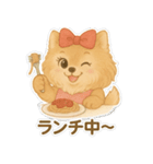 美意識が高いポメラニアン（個別スタンプ：13）