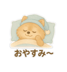 美意識が高いポメラニアン（個別スタンプ：22）