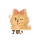 美意識が高いポメラニアン（個別スタンプ：26）