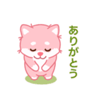 かわいいピンク柴犬「マランちゃん」（個別スタンプ：3）