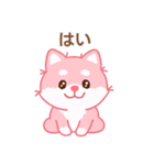 かわいいピンク柴犬「マランちゃん」（個別スタンプ：5）