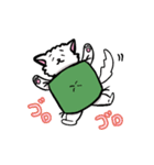 座布団を背中に担いだねこスタンプ♪（個別スタンプ：3）