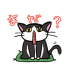 座布団を背中に担いだねこスタンプ♪（個別スタンプ：20）