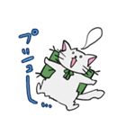 座布団を背中に担いだねこスタンプ♪（個別スタンプ：37）
