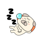 【始まりと終わり】パグ犬のぱーちゃん82（個別スタンプ：5）