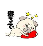 【始まりと終わり】パグ犬のぱーちゃん82（個別スタンプ：8）