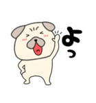 【始まりと終わり】パグ犬のぱーちゃん82（個別スタンプ：11）