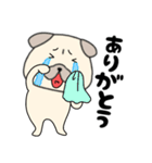 【始まりと終わり】パグ犬のぱーちゃん82（個別スタンプ：28）