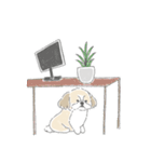シーズーとのかわいい毎日（個別スタンプ：39）
