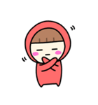推し活ちゃん ～赤色シンプル編～（個別スタンプ：10）