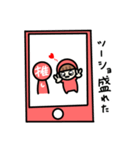 推し活ちゃん ～赤色シンプル編～（個別スタンプ：34）