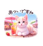 夏に毎日使える スイーツねこ 日常（個別スタンプ：5）