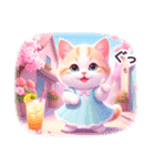 夏に毎日使える スイーツねこ 日常（個別スタンプ：19）