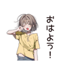 無計画系女子のドタバタ劇（個別スタンプ：3）