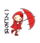 ひま子ちゃん682 大人の雨女子スタンプ。（個別スタンプ：2）
