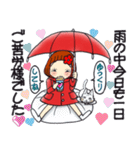 ひま子ちゃん682 大人の雨女子スタンプ。（個別スタンプ：38）
