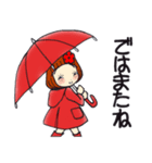 ひま子ちゃん682 大人の雨女子スタンプ。（個別スタンプ：40）