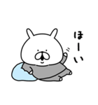 どうしてもやる気が出ないゆるうさぎ。（個別スタンプ：1）