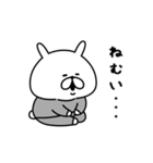 どうしてもやる気が出ないゆるうさぎ。（個別スタンプ：4）
