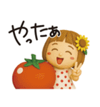 はな子✿3Dちびドールver.（夏）（個別スタンプ：8）
