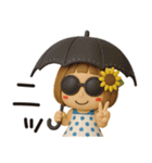 はな子✿3Dちびドールver.（夏）（個別スタンプ：17）