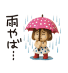 はな子✿3Dちびドールver.（夏）（個別スタンプ：33）
