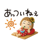 はな子✿3Dちびドールver.（夏）（個別スタンプ：40）
