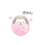 ハリネズミと推し活*ピンク（個別スタンプ：2）