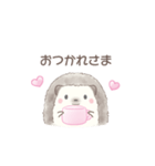 ハリネズミと推し活*ピンク（個別スタンプ：18）