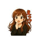 ゆるっと女子の毎日スタンプ（個別スタンプ：5）