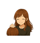 ゆるっと女子の毎日スタンプ（個別スタンプ：8）