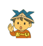 端午の節句(かぶとを被った少年)（個別スタンプ：5）