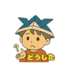 端午の節句(かぶとを被った少年)（個別スタンプ：11）